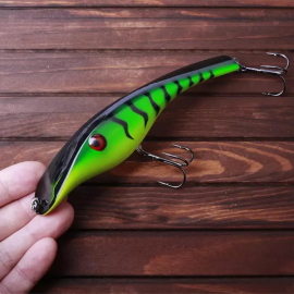 Handmade 14CM 43G Sinking Jerkbait Realistic 3D Eyes and Lifelike Painting for Pike and Musky Fishing