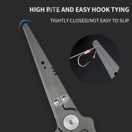 TC4 Titanium Alloy Fishing Gear Split Ring Hook Remover Fishing Tools Tungsten Carbide Cutters Fishing Pliers Saltwater