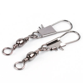 Barrel Swivel With Interlock Snap Fishing hook connector carp Fishing Tackle accessories